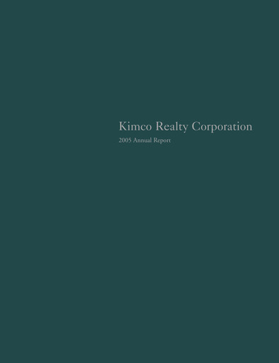 Thumbnail Kimco Realty
 Annual Report 2005