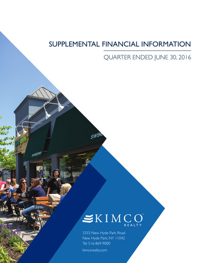 Thumbnail Kimco Realty
 Quarterly Report 2016-q2