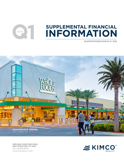 Thumbnail Kimco Realty
 Quarterly Report 2018-q1
