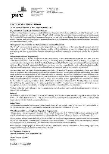 Thumbnail Sasa Polyester Financial Statement 2016