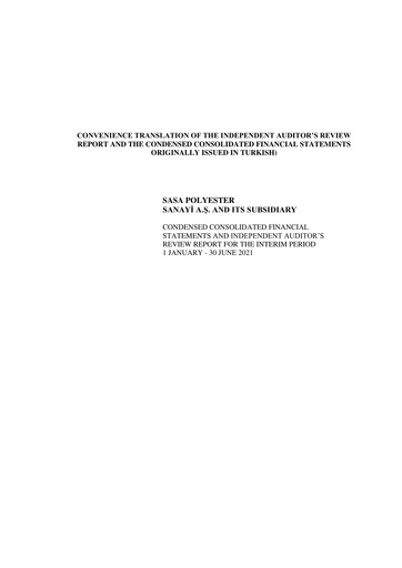 Thumbnail Sasa Polyester Half-year Report 2021-h1