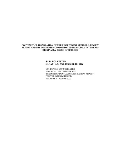 Thumbnail Sasa Polyester Half-year Report 2022-h1