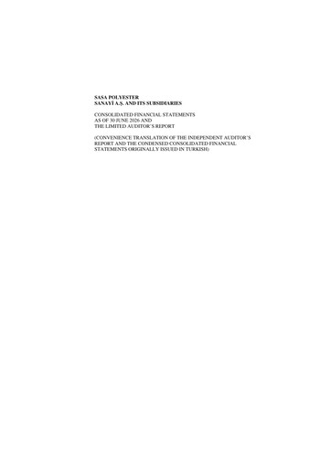 Thumbnail Sasa Polyester Half-year Report 2026-h1