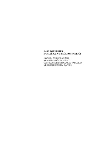 Thumbnail Sasa Polyester Half-year Report 2019-h1