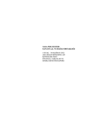 Thumbnail Sasa Polyester Half-year Report 2022-h1