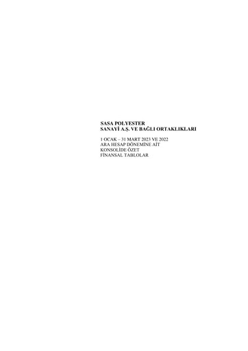 Thumbnail Sasa Polyester Quarterly Report 2023-q1