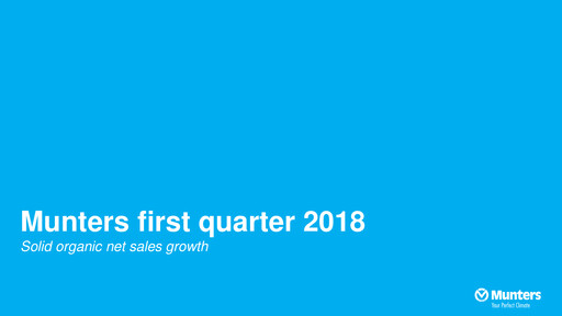 Thumbnail Munters Group AB Quarterly Report 2018-q1