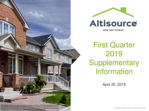 Thumbnail Altisource Portfolio
 Quarterly Report 2019-q1