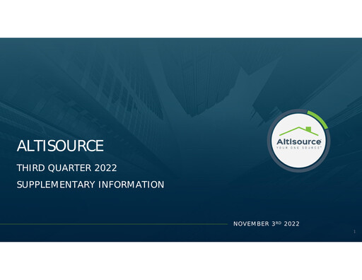 Thumbnail Altisource Portfolio
 Quarterly Report 2022-q3