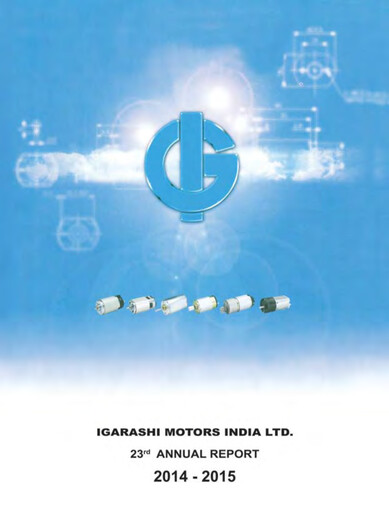 Miniature Igarashi Motors India Rapport annuel 2014-2015