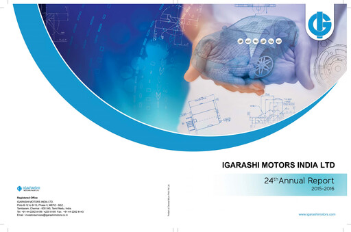 Miniature Igarashi Motors India Rapport annuel 2015-2016