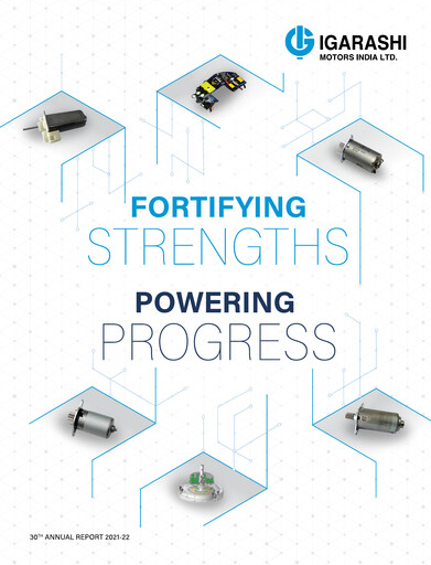 Miniature Igarashi Motors India Rapport annuel 2021-2022