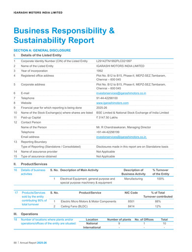 Thumbnail Igarashi Motors India Sustainability Report 2025-2026