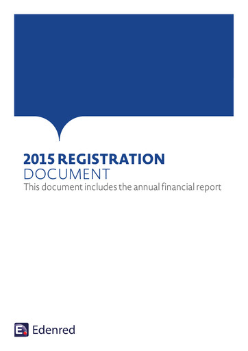 Thumbnail Edenred Universal Registration Document 2015