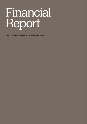 Thumbnail Stora Enso
 Financial Statement 2014