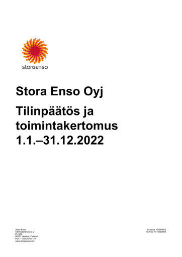 Thumbnail Stora Enso
 Financial Statement 2022