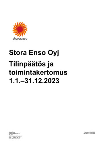 Thumbnail Stora Enso
 Financial Statement 2023