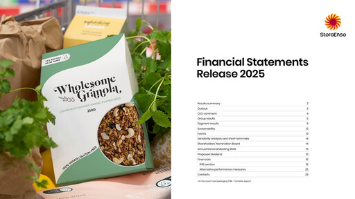 Thumbnail Stora Enso
 Quarterly Report 2025-q4