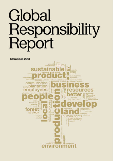 Thumbnail Stora Enso
 Sustainability Report 2013
