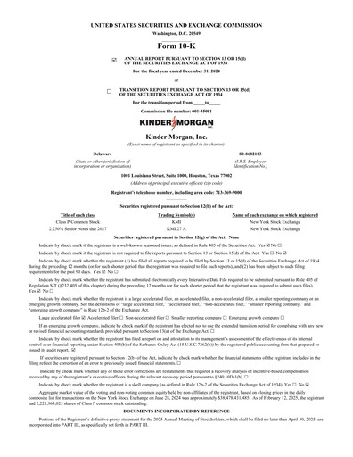 Thumbnail Kinder Morgan Annual Report 2024
