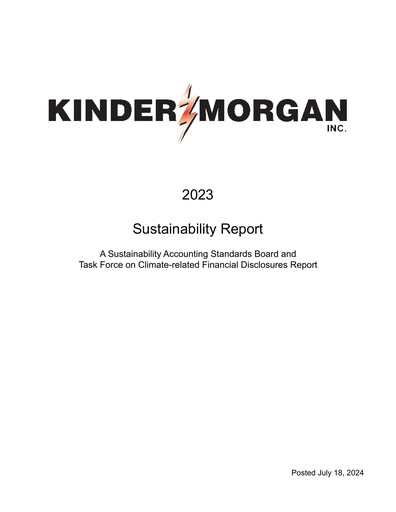 Thumbnail Kinder Morgan Sustainability Report 2023
