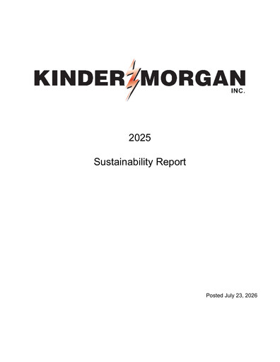 Vorschaubild Kinder Morgan Nachhaltigkeitsbericht 2025