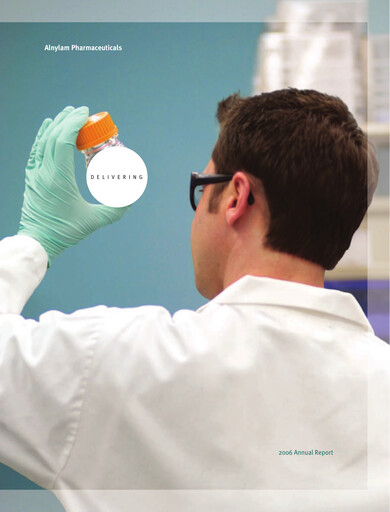 Thumbnail Alnylam Pharmaceuticals
 Annual Report 2006