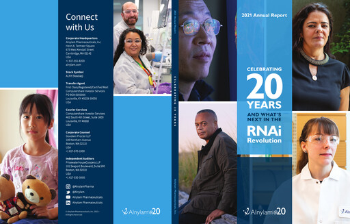 Thumbnail Alnylam Pharmaceuticals
 Annual Report 2021