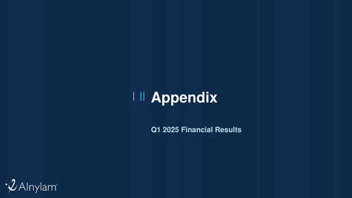 Thumbnail Alnylam Pharmaceuticals
 Quarterly Report 2025-q1