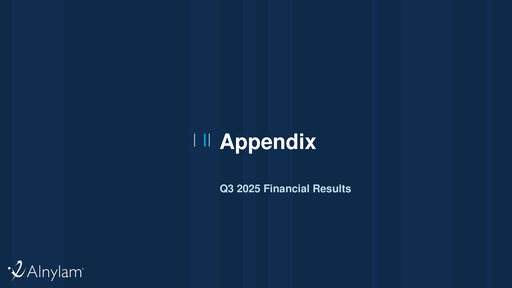 Vorschaubild Alnylam Pharmaceuticals
 Quartalsbericht 2025-q3