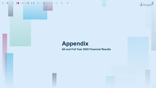 Thumbnail Alnylam Pharmaceuticals
 Quarterly Report 2025-q4