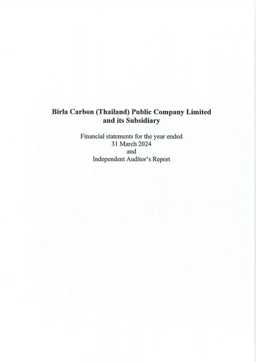 Thumbnail Birla Carbon (Thailand) Financial Statement fy2024