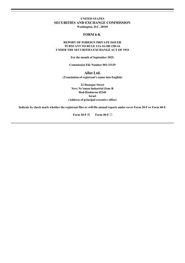 Miniature Allot Rapport semestriel 2025-h1
