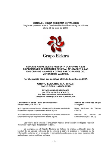 Thumbnail Grupo Elektra
 Annual Report 2007