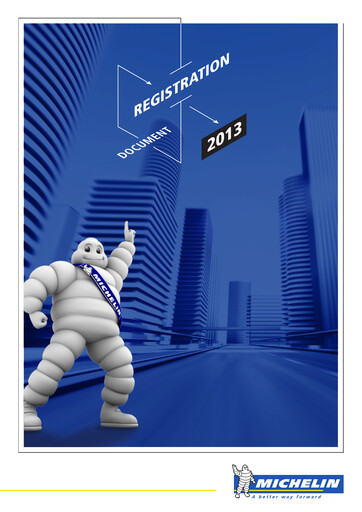 Thumbnail Michelin Universal Registration Document 2013