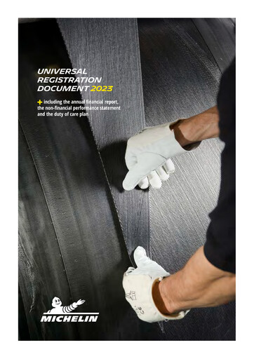 Thumbnail Michelin Universal Registration Document 2023