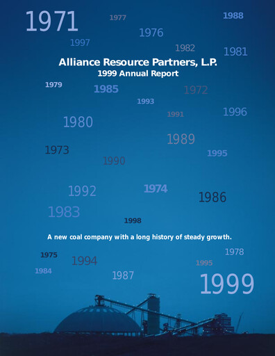 Thumbnail Alliance Resource Partners Annual Report 1999