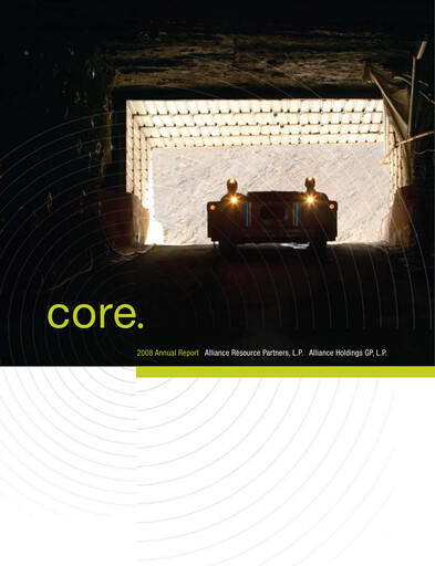 Thumbnail Alliance Resource Partners Annual Report 2008