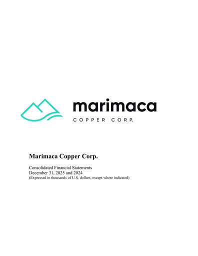 Thumbnail Marimaca Copper Financial Statement 2025