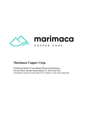 Thumbnail Marimaca Copper Quarterly Report 2024-q1