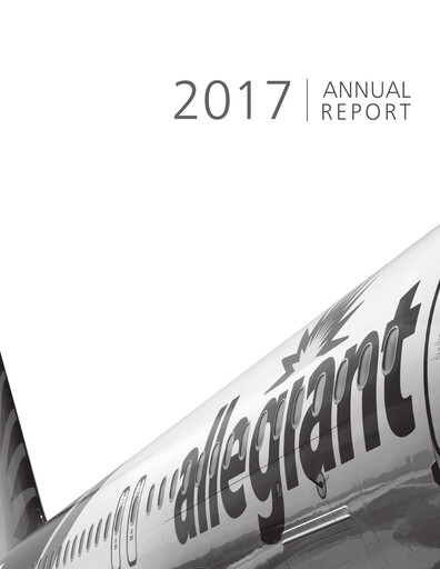 Thumbnail Allegiant Travel Company Annual Report 2017