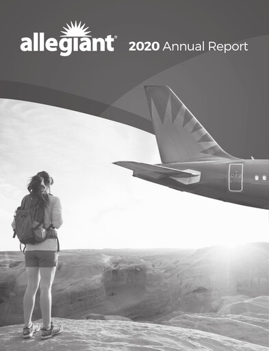 Thumbnail Allegiant Travel Company Annual Report 2020