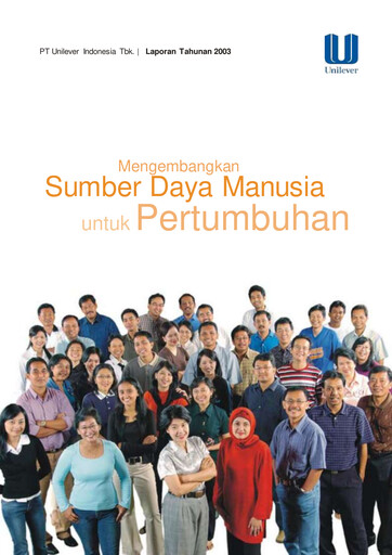 Thumbnail Unilever Indonesia Annual Report 2003