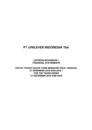 Thumbnail Unilever Indonesia Financial Statement 2019