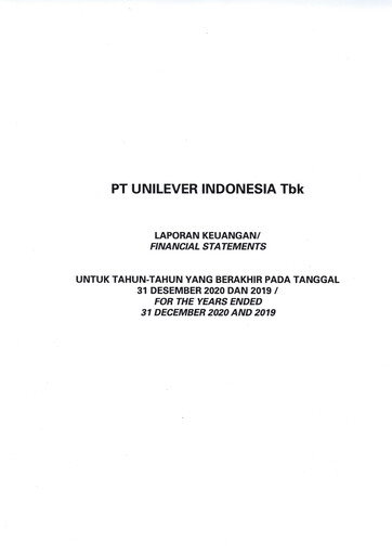 Thumbnail Unilever Indonesia Financial Statement 2020