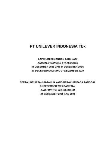 Thumbnail Unilever Indonesia Financial Statement 2025
