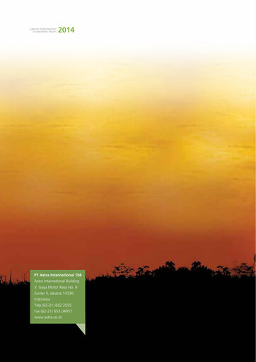 Thumbnail Astra International
 Sustainability Report 2014