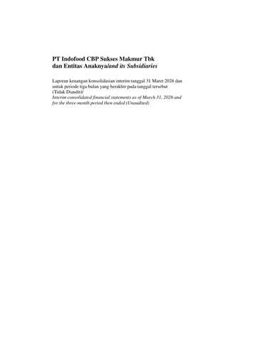 Vorschaubild Indofood CBP Quartalsbericht 2026-q1