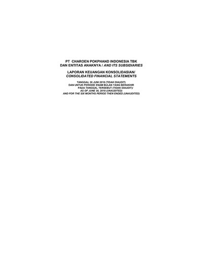 Thumbnail Charoen Pokphand Indonesia Half-year Report 2018-h1