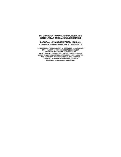 Thumbnail Charoen Pokphand Indonesia Quarterly Report 2012-q1